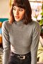 Women's Smoked Turtleneck Raised Camisole Sweater KZK-19000395 - 3
