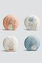 4-Piece Colorful Floor Seaweed Drawing Digital Printed Modern Round Pillow Throw Pillow Cover Set - 2