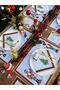 Set of 2 New Year's Series Linen Serving Napkins - 7
