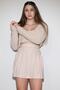 Women's Beige Pleated Mini Skirt - 2