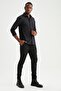 Slim Fit Polo Neck Poplin Long Sleeve Shirt - 4