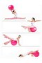 Minge de Pilates roz - 65 cm - 3