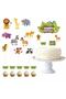 Safari Animals Birthday Cake Decoration Toothpicks