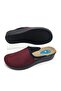 9932 Claret Red Women's Slippers Suitable for Anatomical Bone Protrusion - 2