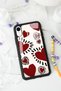 iPhone Xr Brush Heart Design Glossy Phone Case - 4