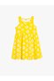 Floral Sleeveless Fitted Waist Loose-Cut Dress