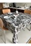 Lined Stain Resistant Wipeable Care Free Hygienic Washable PVC Oilcloth Tablecloth - 4