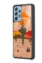 Samsung A72 Glossy Phone Case with Retro Cactus Sun Design - 2