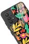 Samsung A32 Glossy Phone Case with Floral Cats Design - 3