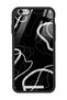 iPhone 6 - 6S Black Wave Design Glossy Phone Case