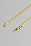 Non-Tarnish Steel Yellow Snake Italian Flat Thick Chain - Imported Non-Tarnish Steel Men's Chain - 2