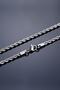 Men's Gray Twist Chain Model - Imported Anti-Tarnish Steel Men's Chain - 2