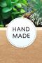 60 Pieces 4 Cm Handmade Black and White Label Sticker, Handmade / Ts3628