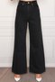 Cansu Lycra Black Super High Waist Loose Jeans Palazzo Trousers (SUPER HIGH NON-FADE) - 4
