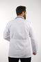 Men's White Long Sleeve 80 cm Prevailing Collar Alpaca Teacher Doctor Pharmacist Nurse Apron - 4