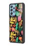 Samsung A72 Glossy Phone Case with Floral Cats Design - 2