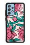 Glossy Phone Case for Samsung A52 Fuchsia Floral Design