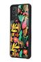 Samsung A32 Glossy Phone Case with Floral Cats Design - 2