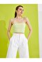 Crop Blouse Thin Straps Striped - 2