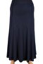 Women's Firdevs Turquoise Lined Cross Model Navy Blue Skirt