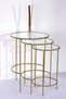 Nesting 3'lü Gold Zigon Sehpa - 2