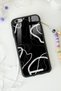 iPhone 6 - 6S Black Wave Design Glossy Phone Case - 4