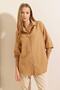 3900 Oversize Long Basic Shirt - Biscuit - 5