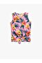Girl's Pink Patterned Patterned Undershirt - 2