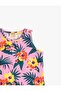 Girl's Pink Patterned Patterned Undershirt - 4