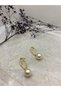 Drop Model Pearl Gold Earrings - 3