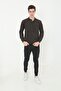 Men's Mink Collar Thessaloniki Soft Textured Sweater - 4
