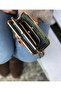 Gray Leather Women's Wallet with Clip - 2