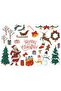 New Year's Themed Glass and Wall Sticker Ornament - 2