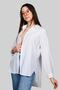 White Cotton Short Front Long Back Shirt