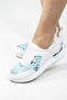 Blue Tooth Patterned Mirrored Stretch Orthopedic Sports Shoes