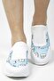Blue Tooth Patterned Mirrored Stretch Orthopedic Sports Shoes - 3