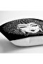 Black and White Medusa Design Pillow Cushion Cover - 3