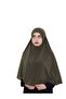 One Piece Practical Large Prepoured Scarf Hijap Khaki Green Prayer Cloth - 2