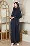 Easy to Wear One-Piece Prayer Dress Navy Blue - 3