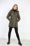 Women's Black Faux Fur Plush Removable Hooded Inflatable Sports Coat with Faux Fur Inside - 7
