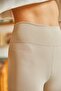 Women's Stone High Waist Ribbed Tights TYT-19000069 - 4