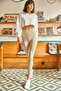 Women's Stone High Waist Ribbed Tights TYT-19000069 - 5