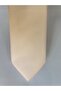 Salmon Matte Dupont Fabric Slim Tie with Handkerchief - 2