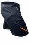 Men's Neon Orange Stripe Printed Casual Sports Training Fitness Running Shorts