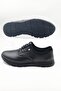 Men's Black Orthopedic Leather Inside And Out Fully Leather Ultra Comfortable Casual Shoes - 4