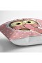 Pink Scarf Owl Specially Designed Pillow and Cushion Cover - 3