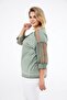 Women's Green Sleeve Lace Detailed Blouse - 3