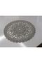 مفرش طاولة بنمط حلزوني مطرز بسلك Anglez يتسع لـ 6 أشخاص (فضي) - 2