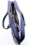 Unisex Navy Blue Laptop Briefcase - 5