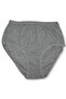 Women's Gray 9 Pack Ribbed Bato Panties ELF568T0922CCM9